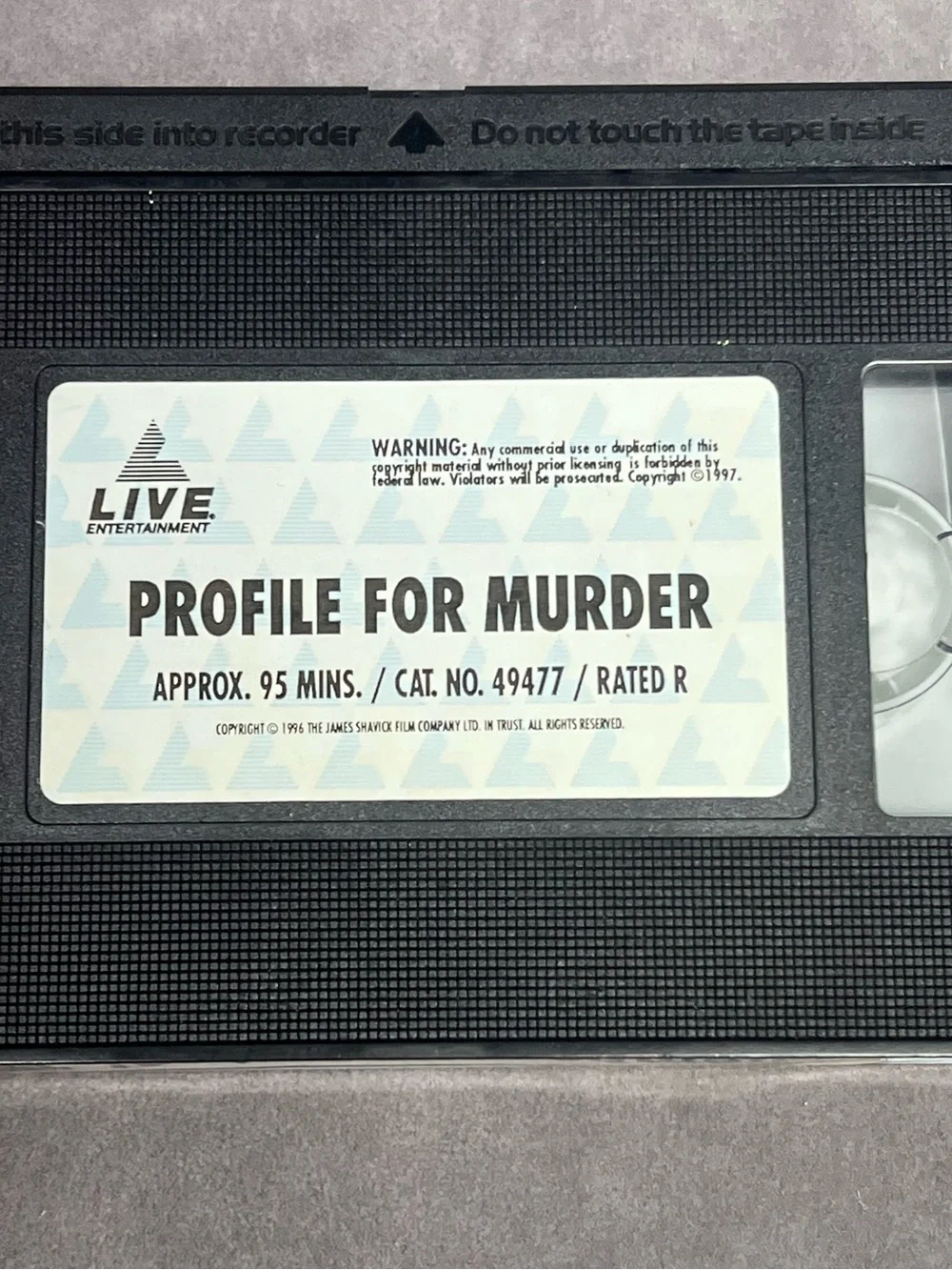 M Thriller VHS Tape - Pink Accent